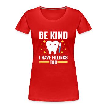 Zahnarzt Student Abschluss Zähne Zahnmedizin - Frauen Premium Bio T-Shirt - Rot - Vorne - Mia (176cm)