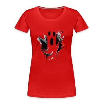 Juste un autre fantôme de dessin animé - T-shirt bio Premium Femme - rouge - Devant - Mia (176cm)