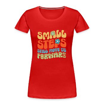 Physiotherapie Kinderphysiotherapeutin - Frauen Premium Bio T-Shirt - Rot - Vorne - Mia (176cm)