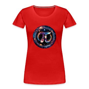 Funny Pi Day 2024 3.14 Pi Symbole numérique Mathématiques - T-shirt bio Premium Femme - rouge - Devant - Mia (176cm)