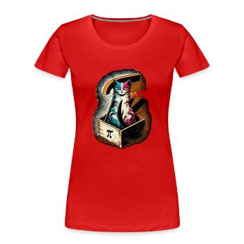 Funny Pi Day 2024 3.14 Pi Symbole numérique Mathématiques - T-shirt bio Premium Femme - rouge - Devant - Mia (176cm)