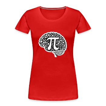 Funny Pi Day 2024 3.14 Pi Symbole numérique Mathématiques - T-shirt bio Premium Femme - rouge - Devant - Mia (176cm)