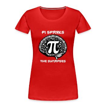 Funny Pi Day 2024 3.14 Pi Symbole numérique Mathématiques - T-shirt bio Premium Femme - rouge - Devant - Mia (176cm)