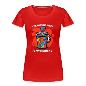 Puzzle Lover Jigzaw Puzzle Brettspiel Puzzler - Frauen Premium Bio T-Shirt - Rot - Vorne - Mia (176cm)