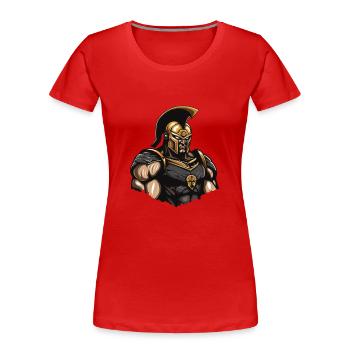 Spartan Gladiator Muscles Sparta 300 - T-shirt bio Premium Femme - rouge - Devant - Mia (176cm)
