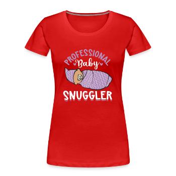 Krankenschwester Baby Entbindungsschwester - Frauen Premium Bio T-Shirt - Rot - Vorne - Mia (176cm)