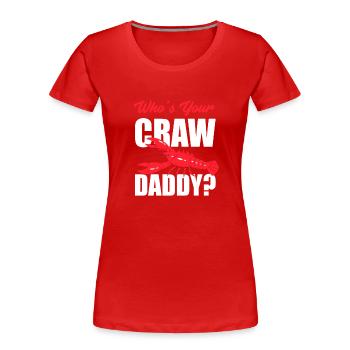 Langusten Papa Wortspiel Spruch - Frauen Premium Bio T-Shirt - Rot - Vorne - Mia (176cm)