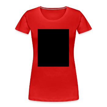 BLACK Balken Schwarz Censored - Frauen Premium Bio T-Shirt - Rot - Vorne - Mia (176cm)