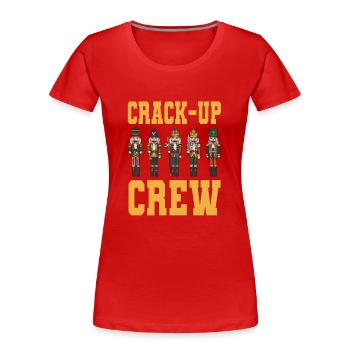 Nussknacker - Frauen Premium Bio T-Shirt - Rot - Vorne - Mia (176cm)
