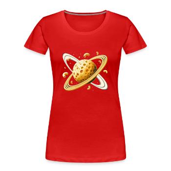 Alien Extraterrestrial Area 51 Ufo Space Geek - Frauen Premium Bio T-Shirt - Rot - Vorne - Mia (176cm)