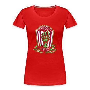 Horrorfilm-fan Zombie-horror Klassischer - Frauen Premium Bio T-Shirt - Rot - Vorne - Mia (176cm)