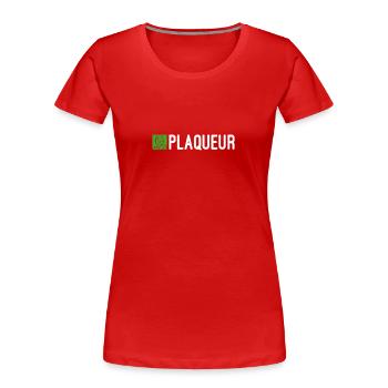 Flaschenzug. Für Rugby-Tackle-Fans - Frauen Premium Bio T-Shirt - Rot - Vorne - Mia (176cm)