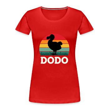 Vogelliebhaber Flugfähiger Vogel Dodo - Frauen Premium Bio T-Shirt - Rot - Vorne - Mia (176cm)
