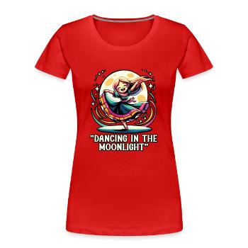Songtexte Musikliebhaber Songwriter Musikfestival - Frauen Premium Bio T-Shirt - Rot - Vorne - Mia (176cm)
