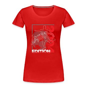 Limited Edition 2004 Limited Edition Fußball - Frauen Premium Bio T-Shirt - Rot - Vorne - Mia (176cm)