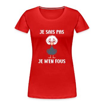 Strauß Zitat - Frauen Premium Bio T-Shirt - Rot - Vorne - Mia (176cm)