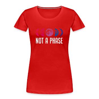 Bisexual phase - Women's Premium Organic T-Shirt - red - Front - Mia (176cm)