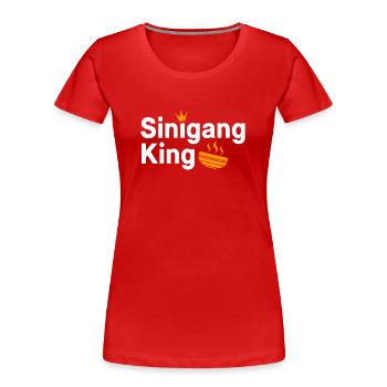 Sinigang Queen - Frauen Premium Bio T-Shirt - Rot - Vorne - Mia (176cm)