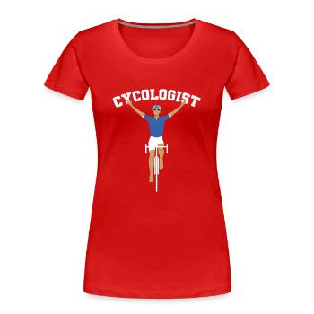 Zykologen-Zyklus - Frauen Premium Bio T-Shirt - Rot - Vorne - Mia (176cm)
