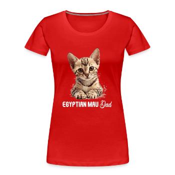 Egyptian Mau Kätzchen Katze Ägyptische Mau - Frauen Premium Bio T-Shirt - Rot - Vorne - Mia (176cm)