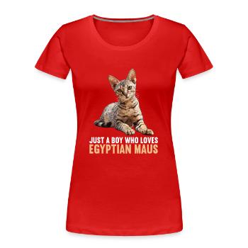 Egyptian Mau Kätzchen Katze Ägyptische Mau - Frauen Premium Bio T-Shirt - Rot - Vorne - Mia (176cm)
