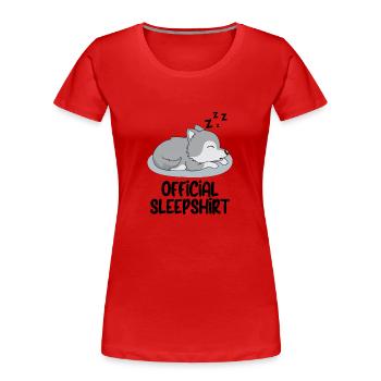 Image drôle Idée cadeau humour drôle - T-shirt bio Premium Femme - rouge - Devant - Mia (176cm)