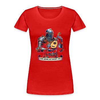 Renaissance-jahrmarkt-outfit Mittelalterlicher - Frauen Premium Bio T-Shirt - Rot - Vorne - Mia (176cm)