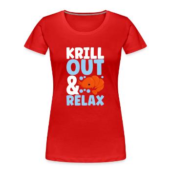 Biologie marine Biologiste marin - T-shirt bio Premium Femme - rouge - Devant - Mia (176cm)