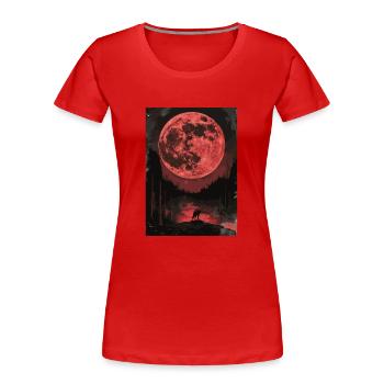Der Blutmond Tarot - Frauen Premium Bio T-Shirt - Rot - Vorne - Mia (176cm)