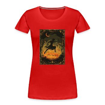 Schattentänzer Tarot - Frauen Premium Bio T-Shirt - Rot - Vorne - Mia (176cm)