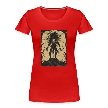 Schattenreich Tarot - Frauen Premium Bio T-Shirt - Rot - Vorne - Mia (176cm)