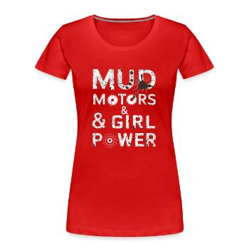 Tractor Pulling Tractor Pulling Tractor Power Farm - Frauen Premium Bio T-Shirt - Rot - Vorne - Mia (176cm)