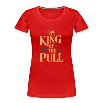 Tractor Pulling Tractor Pulling Tractor Power Farm - Frauen Premium Bio T-Shirt - Rot - Vorne - Mia (176cm)