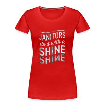 Schulverwalter Schulpersonal Hausmeister - Frauen Premium Bio T-Shirt - Rot - Vorne - Mia (176cm)