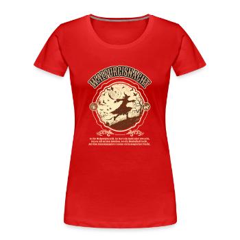 Gothic Hexen Geschenkidee okkulter - Frauen Premium Bio T-Shirt - Rot - Vorne - Mia (176cm)