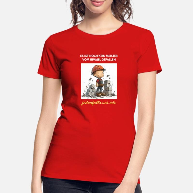 Bricklayer Journeyman Builder Training Profession Apprentice Women's Premium Organic T-Shirt