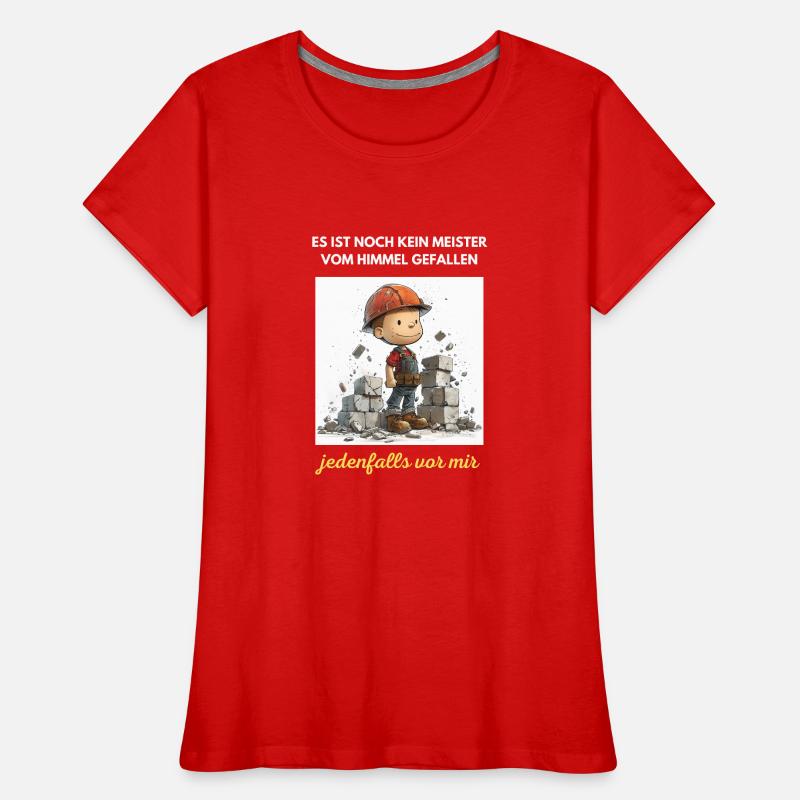 Bricklayer Journeyman Builder Training Profession Apprentice Women's Premium Organic T-Shirt