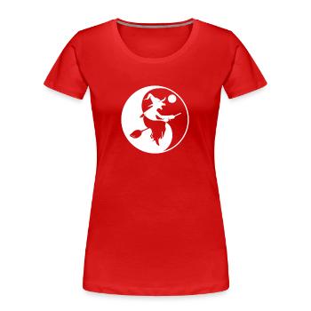 Mystische Hexen Gothic Okkult Witch - Frauen Premium Bio T-Shirt - Rot - Vorne - Mia (176cm)