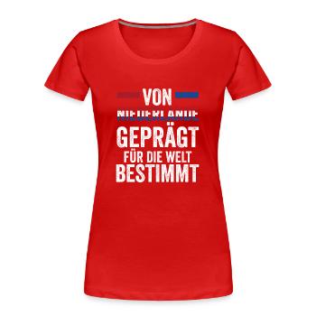 Pays-Bas Pays-Bas Pays-Bas - T-shirt bio Premium Femme - rouge - Devant - Mia (176cm)
