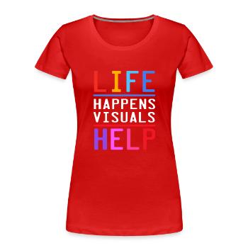Schulpsychologe Psychologe Psychotherapeut - Frauen Premium Bio T-Shirt - Rot - Vorne - Mia (176cm)