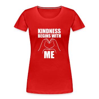 Bullying - Women's Premium Organic T-Shirt - red - Front - Mia (176cm)