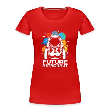 Universum Sonnensystem - Frauen Premium Bio T-Shirt - Rot - Vorne - Mia (176cm)