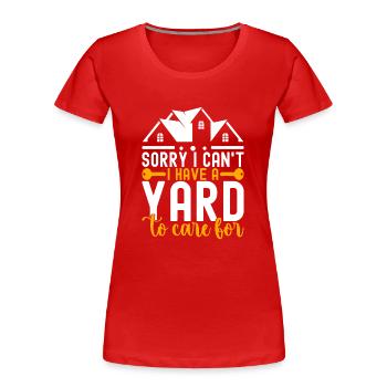 Homeowners Housewarming Party - Women's Premium Organic T-Shirt - red - Front - Mia (176cm)