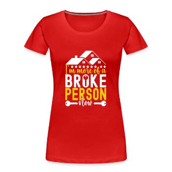 Homeowners Housewarming Party - Women's Premium Organic T-Shirt - red - Front - Mia (176cm)