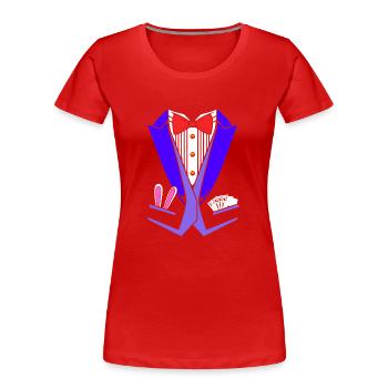 Zauberer - Frauen Premium Bio T-Shirt - Rot - Vorne - Mia (176cm)