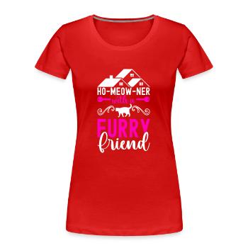 Homeowners Housewarming Party - Women's Premium Organic T-Shirt - red - Front - Mia (176cm)