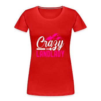 Homeowners Housewarming Party - Women's Premium Organic T-Shirt - red - Front - Mia (176cm)