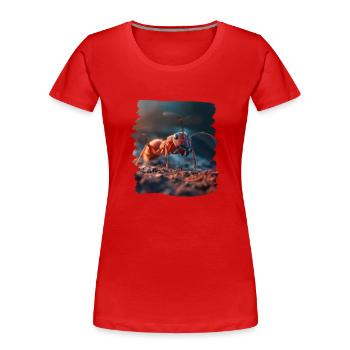 Fourmis fourmis - T-shirt bio Premium Femme - rouge - Devant - Mia (176cm)