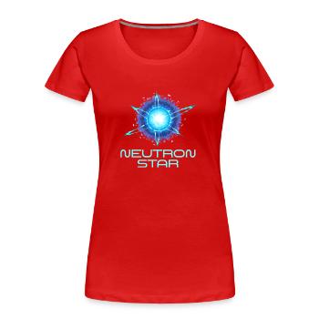 Neutronen Stern Wissenschaft Universum - Frauen Premium Bio T-Shirt - Rot - Vorne - Mia (176cm)
