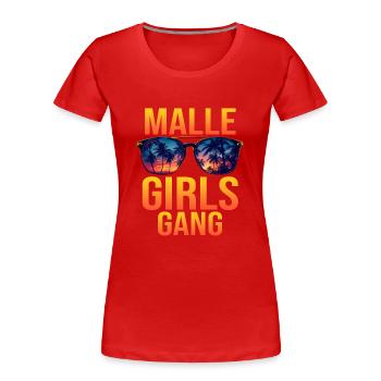 Malle Girls Gang - Women's Premium Organic T-Shirt - red - Front - Mia (176cm)